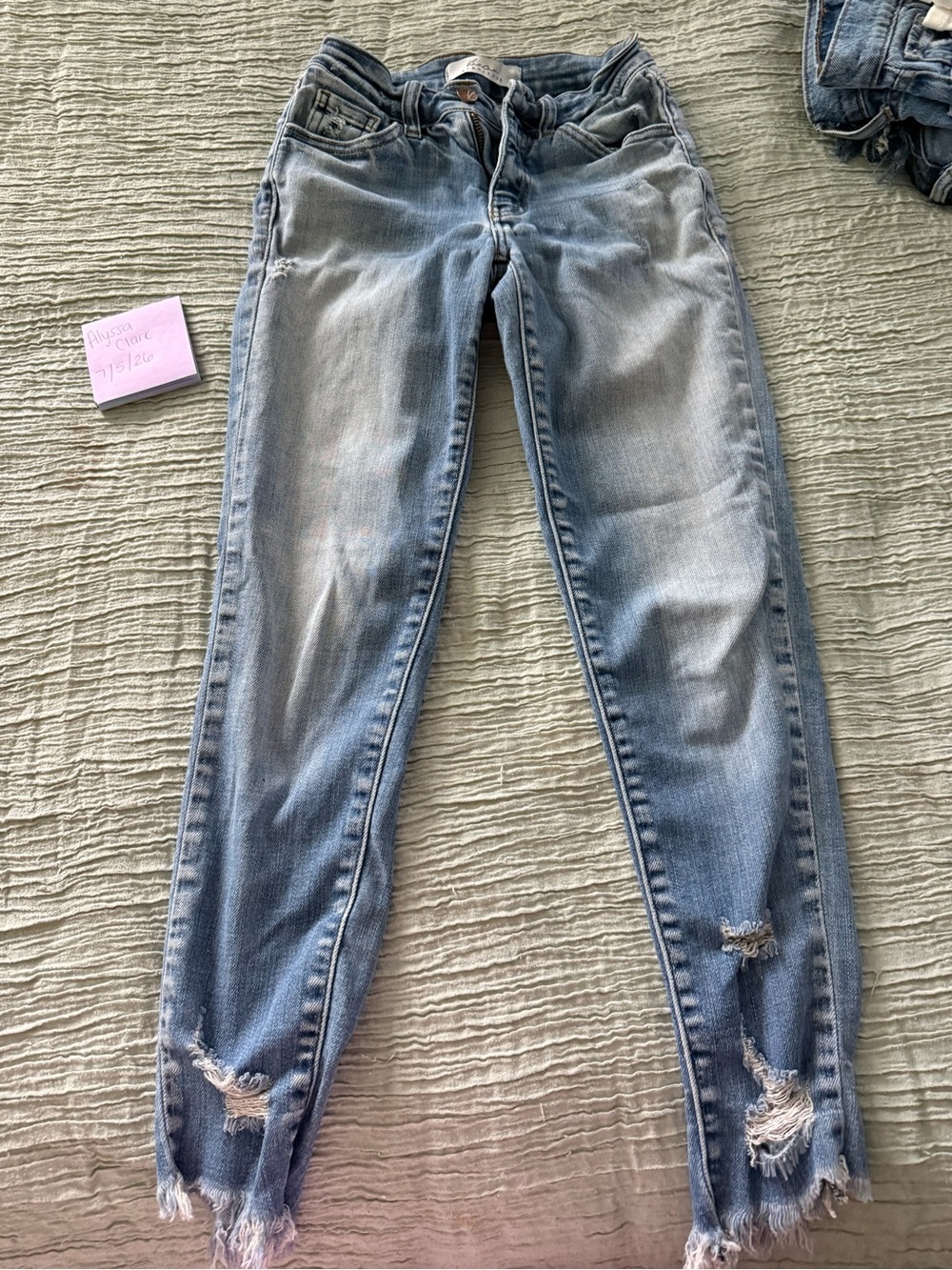 KanCan Light Blue Distressed Skinny Jeans